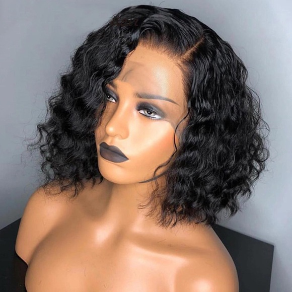 14" Water Wave 13x4 Lace Front Wig - Human Hair - Picture 4 of 4